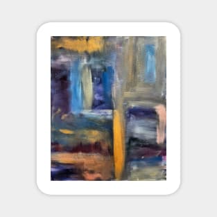 Distress abstract painting Magnet