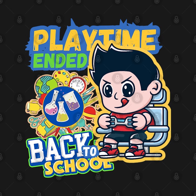 Playtime Ended back to school now, kindergarten,kids by twitaadesign