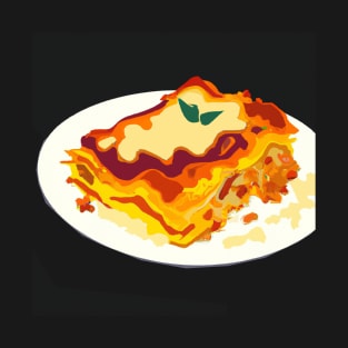 Lasagna Comic Style T-Shirt