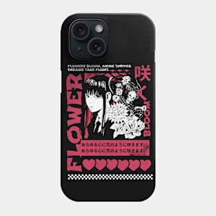 Flower Bloom Anime Thrives Phone Case