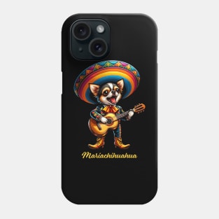 Mariachihuahua Funny Mariachi Chihuahua Traditional Guitar player Sombrero Phone Case