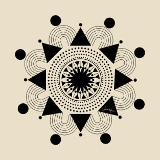 Zen Mandala (Black) T-Shirt