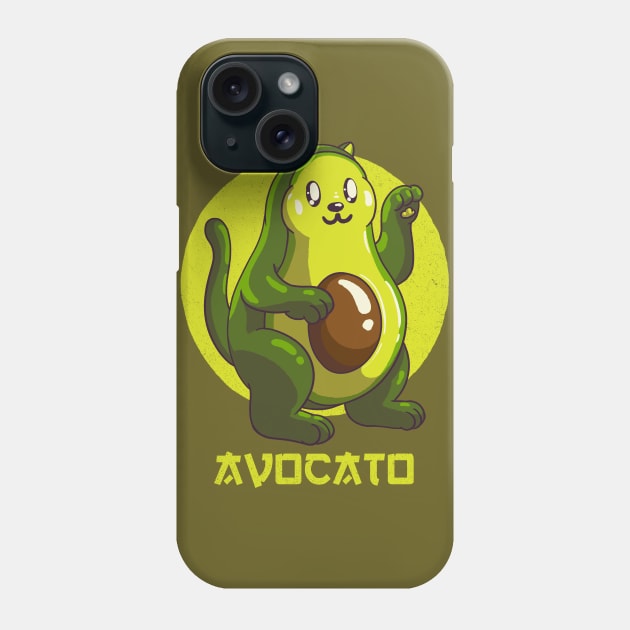 Avocato Avocado Cat Phone Case by anycolordesigns