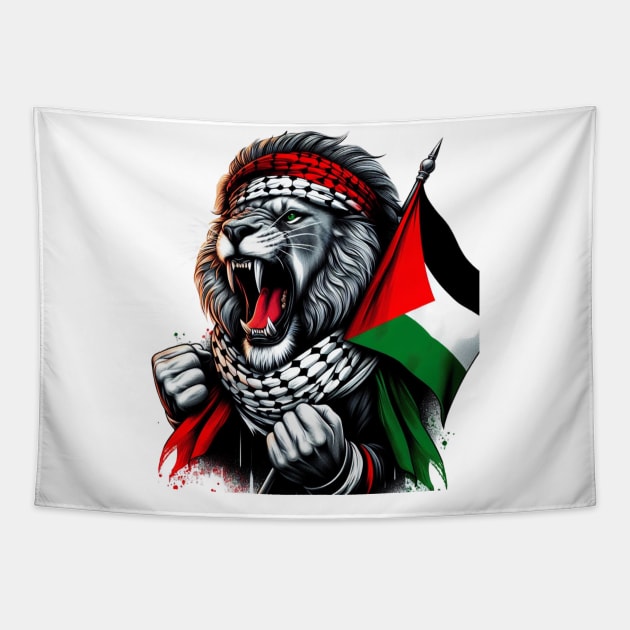 Free Palestine Tapestry by Amharic Avenue