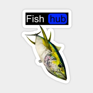 Fish hub yellowfin tuna Magnet