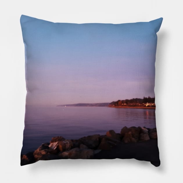 Lavender Sunset Pillow by TomikoKH19