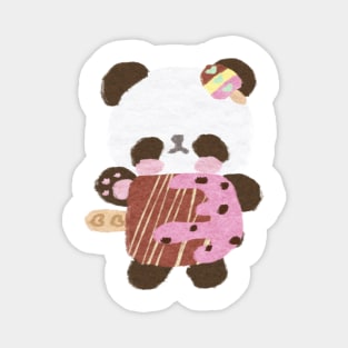 Aisubada-chan the Chocolate Ice Bar Popsicle Panda Magnet