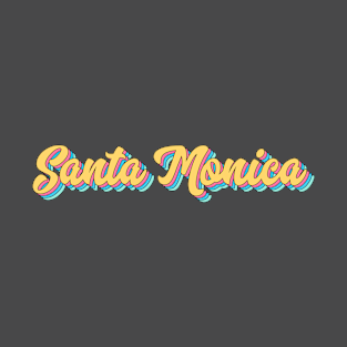 Santa Monica Retro Script T-Shirt