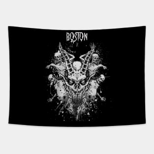 Dragon Skull Play Boston Tapestry