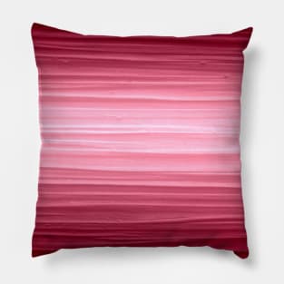 Pink Gradient Stripe Pattern Pillow