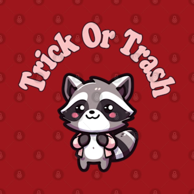 Cute Kawaii Raccoon Trick or Trash! by hippohost