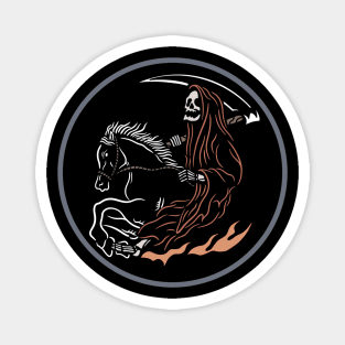 Horse and skull Magnet