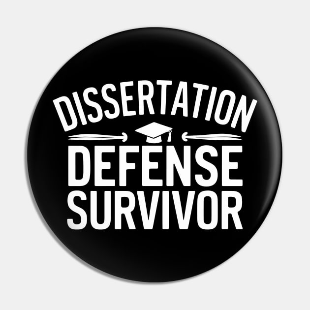 dissertation defence Survivor Pin by FunnyZone