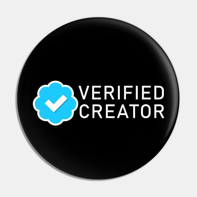 Content Creator Verified Blue Check Pin by Ketchup