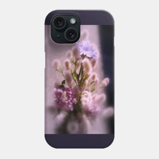 wildflower bouquet, pink tint Phone Case