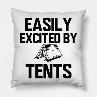 Camping - Easily excited by tents Pillow