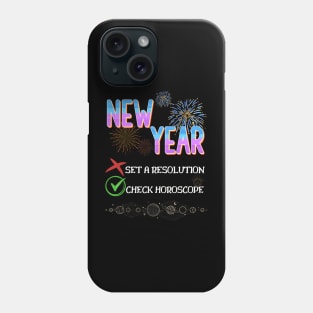 Funny New Year meme, Check horoscope Phone Case