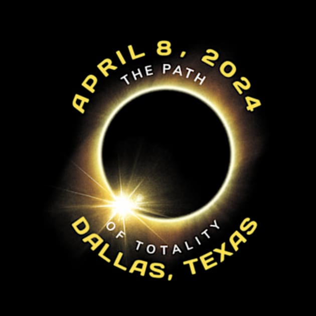 Dallas Texas Solar Eclipse Totality April 8 2024 by SanJKaka