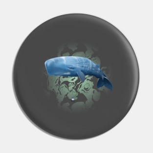 One big whale Pin