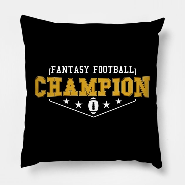 Fantasy Football Champion Pillow by stuffbyjlim