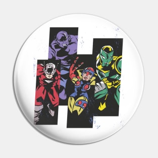 Super Heroes Design Pin