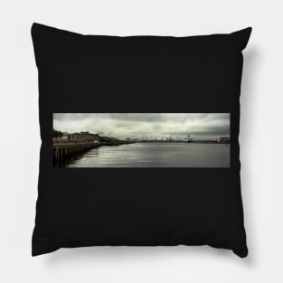 River Tyne Panoramic View From South Shields Pillow