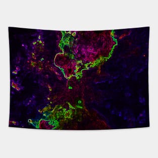 Black Panther Art - Glowing Edges 77 Tapestry