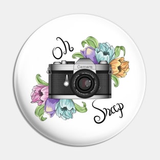 Oh Snap Camera Photography Pin