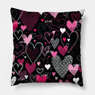 Hearts and Kisses Pillow