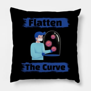 Flatten The Curve Pillow