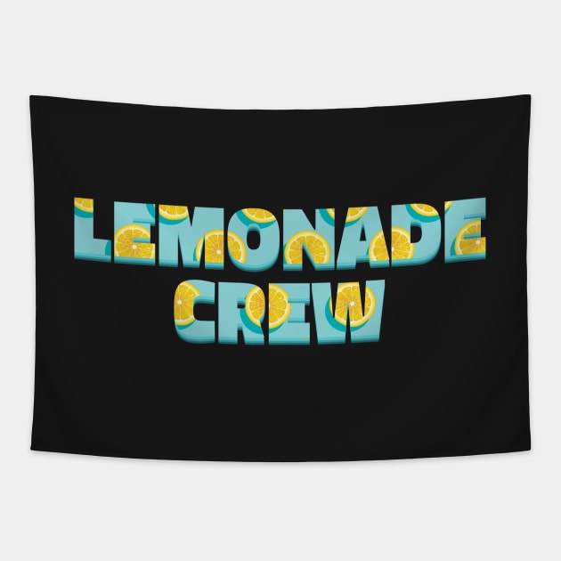 Lemonade Crew Typography - Pattern Tapestry by Ravensdesign