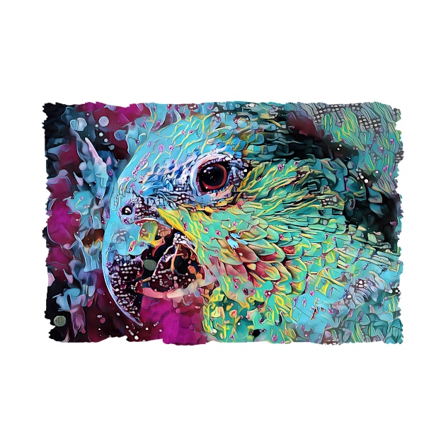 Parrot Abstract Art Design by PhotoArts