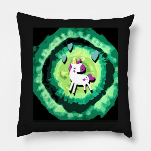 happy unicorn gift Pillow by jaml-12