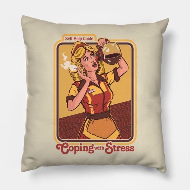 Coping with Stress Pillow by Steven Rhodes