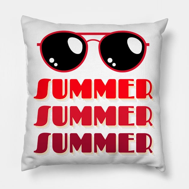 Summer Sunglasses Pillow by Artisan