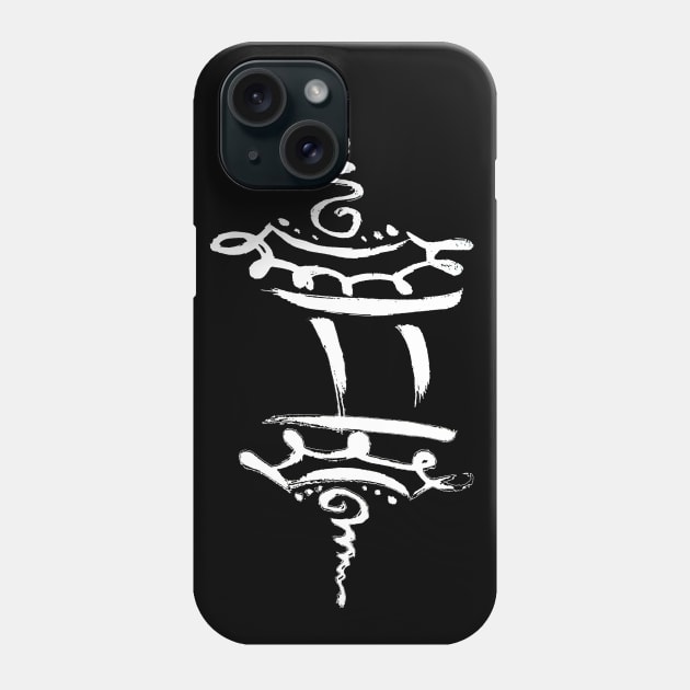 Unique Zodiac Unalome Gemini May June Elegant Goth Birthday Gift Phone Case by Whimsical Splendours