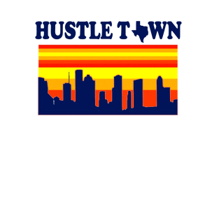 Hustle Town Houston Playoff Baseball T-Shirt