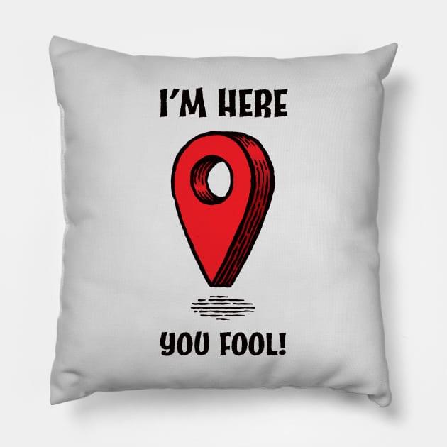 I'm here you fool! Pillow by StefanAlfonso