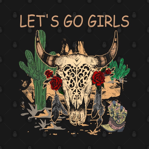 Cartoon Gifts Let's Go Girls My Favorite People by DesignDRart