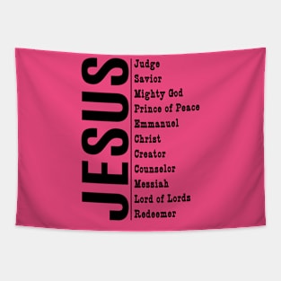 Jesus and his titles Tapestry