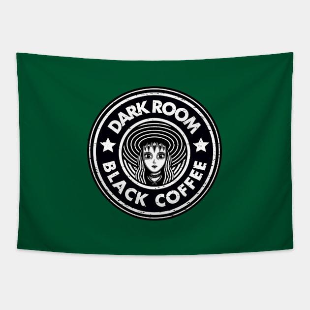 Dark Room Black Coffee Tapestry by GEEKsomniac