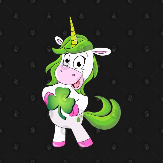 St Patricks Day Girls Dabbing Unicorn Leprechaun Lepricorn by Pannolinno