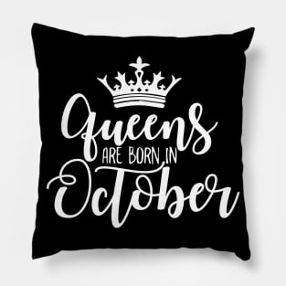 Queens are born in October Luxury stylish birthday gift Pillow