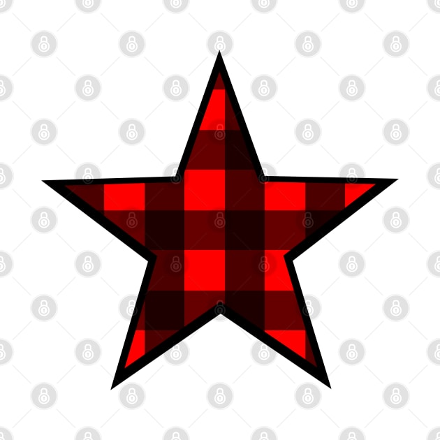 Classic Buffalo Plaid Star by bumblefuzzies