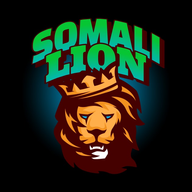 Somali Lion by Tip Top Tee's