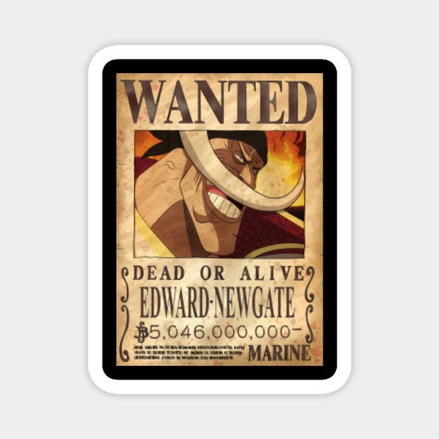 Edward Newgate Shirohige One Piece Magnet Teepublic