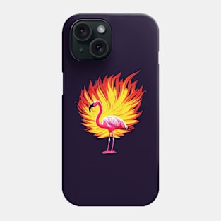 Flamingo On Fire || Flameingo Phone Case