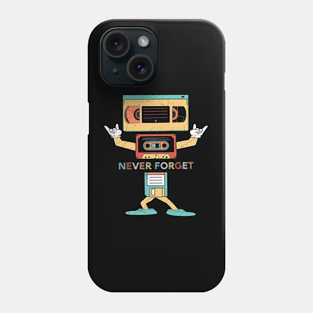 Never Forget color vintage Phone Case by SEKALICE