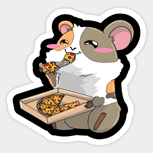 Guinea Pig Pizza Kawaii Anime - Guinea Pig Pizza - Sticker | TeePublic