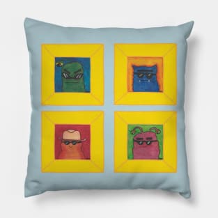 Monster Portraits Pillow